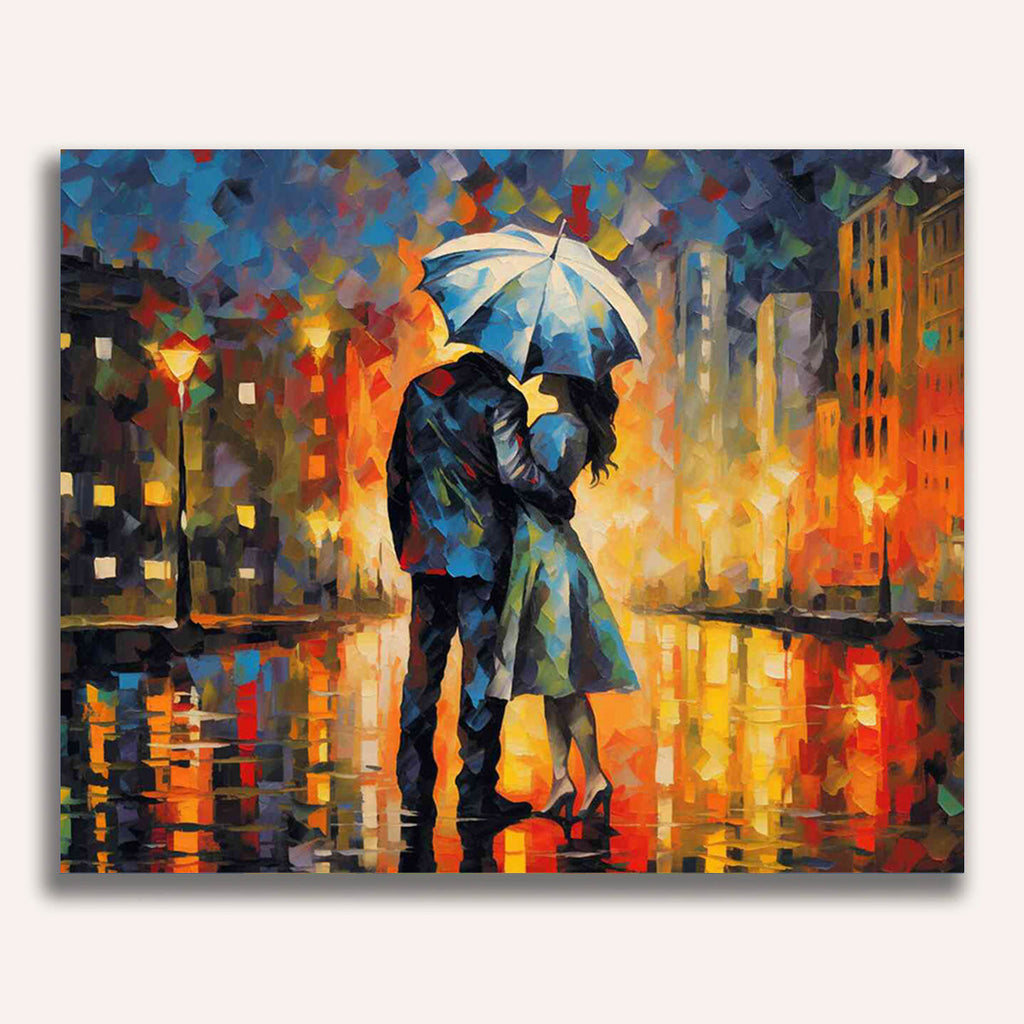 Paint by Numbers - City Love in the Rain