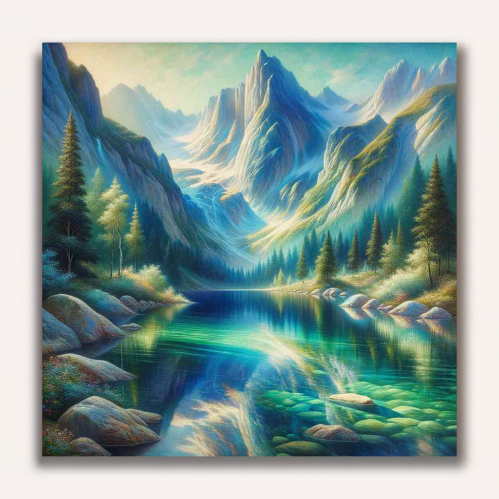 Paint by Numbers - Clear Mountain Lake