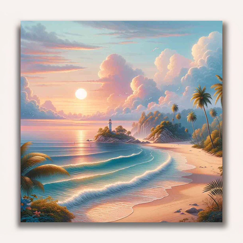 Paint by Numbers - Coastal Wonders at Sunset