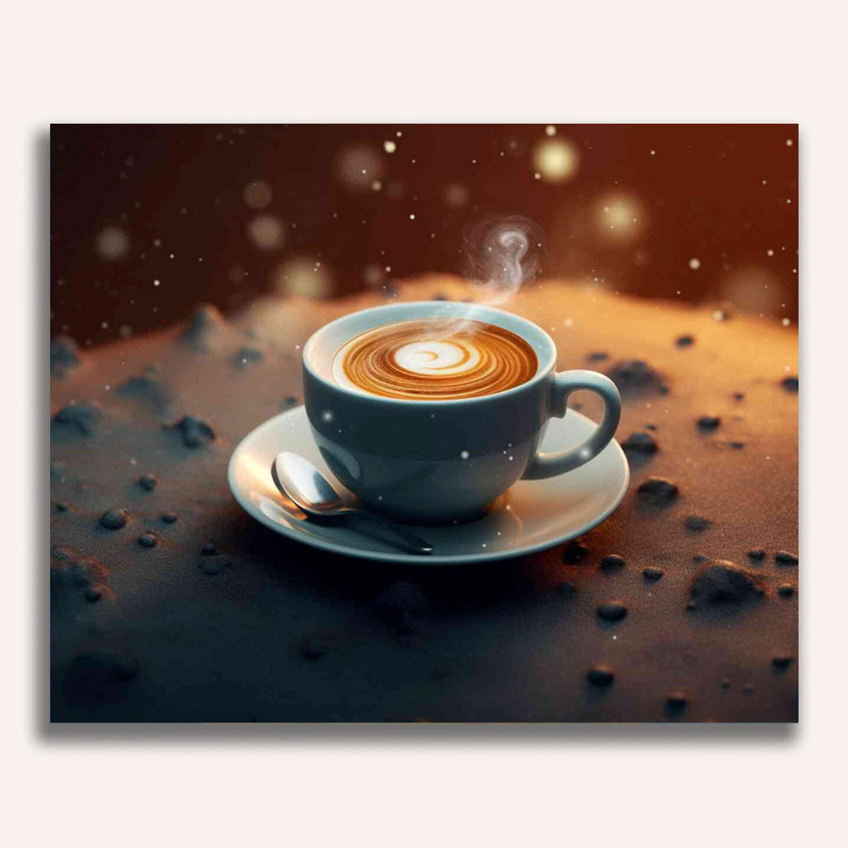 Paint by Numbers - Coffee Meditation in the Cosmos