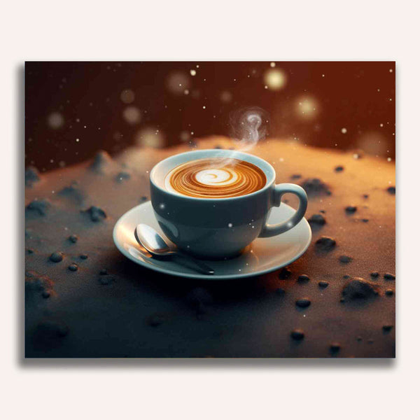 Paint by Numbers - Coffee Meditation in the Cosmos