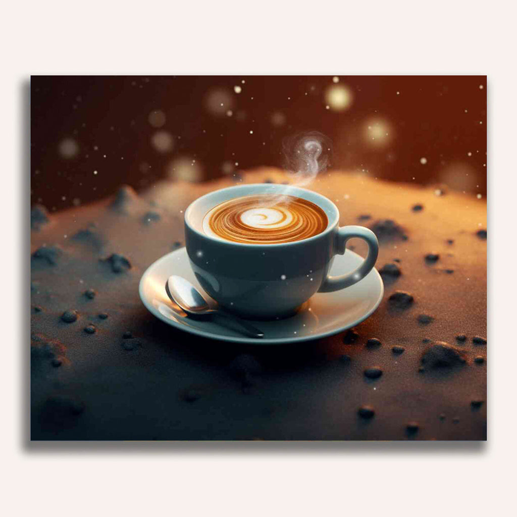 Paint by Numbers - Coffee Meditation in the Cosmos