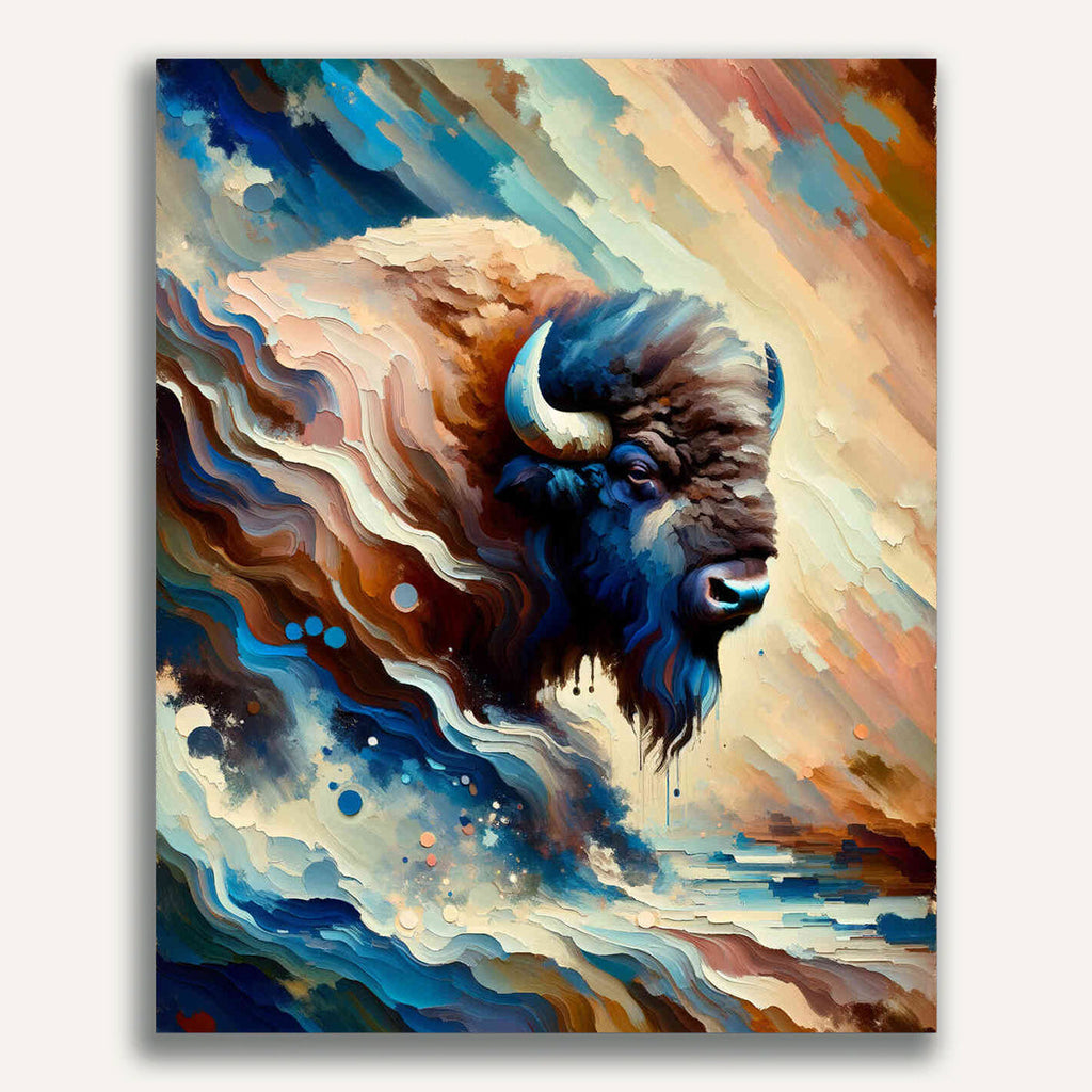 Paint by Numbers - Color impression buffalo