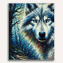 Paint by Numbers - Color impression impressive wolf