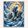 Paint by Numbers - Color impression playing leopards