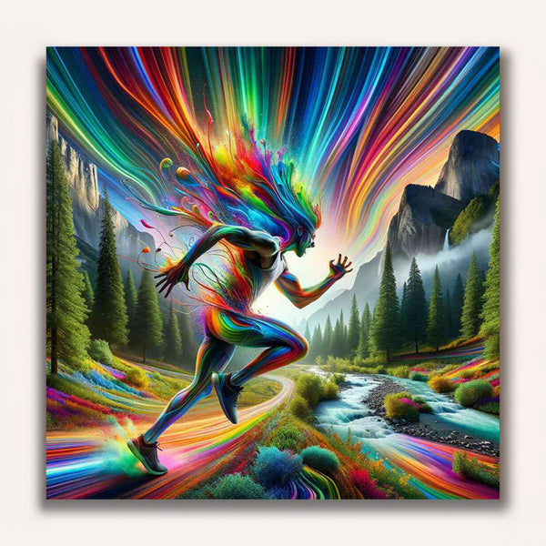 Paint by Numbers - color rush of movement