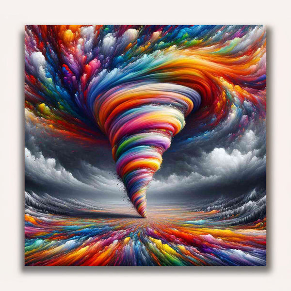 Paint by Numbers - color swirls of passion
