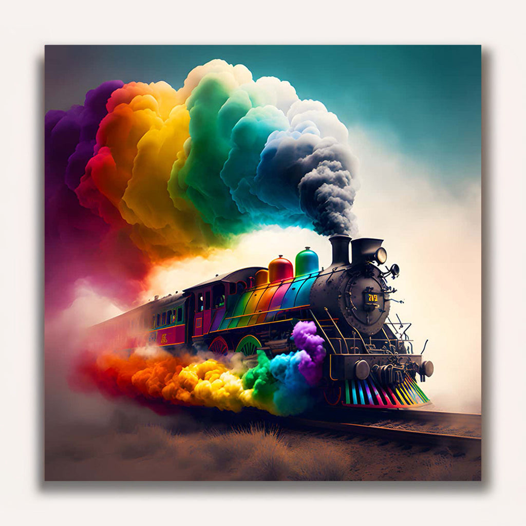 Paint by Numbers - Color train