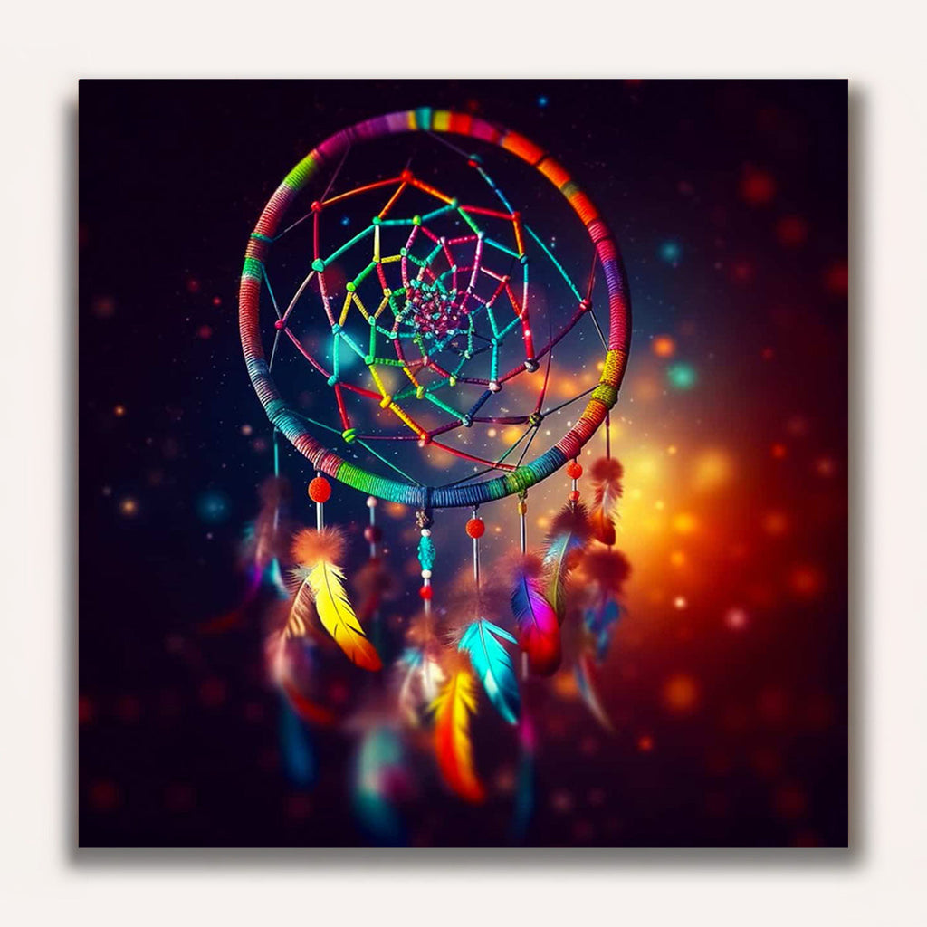 Paint by Numbers - Dream catcher colorful