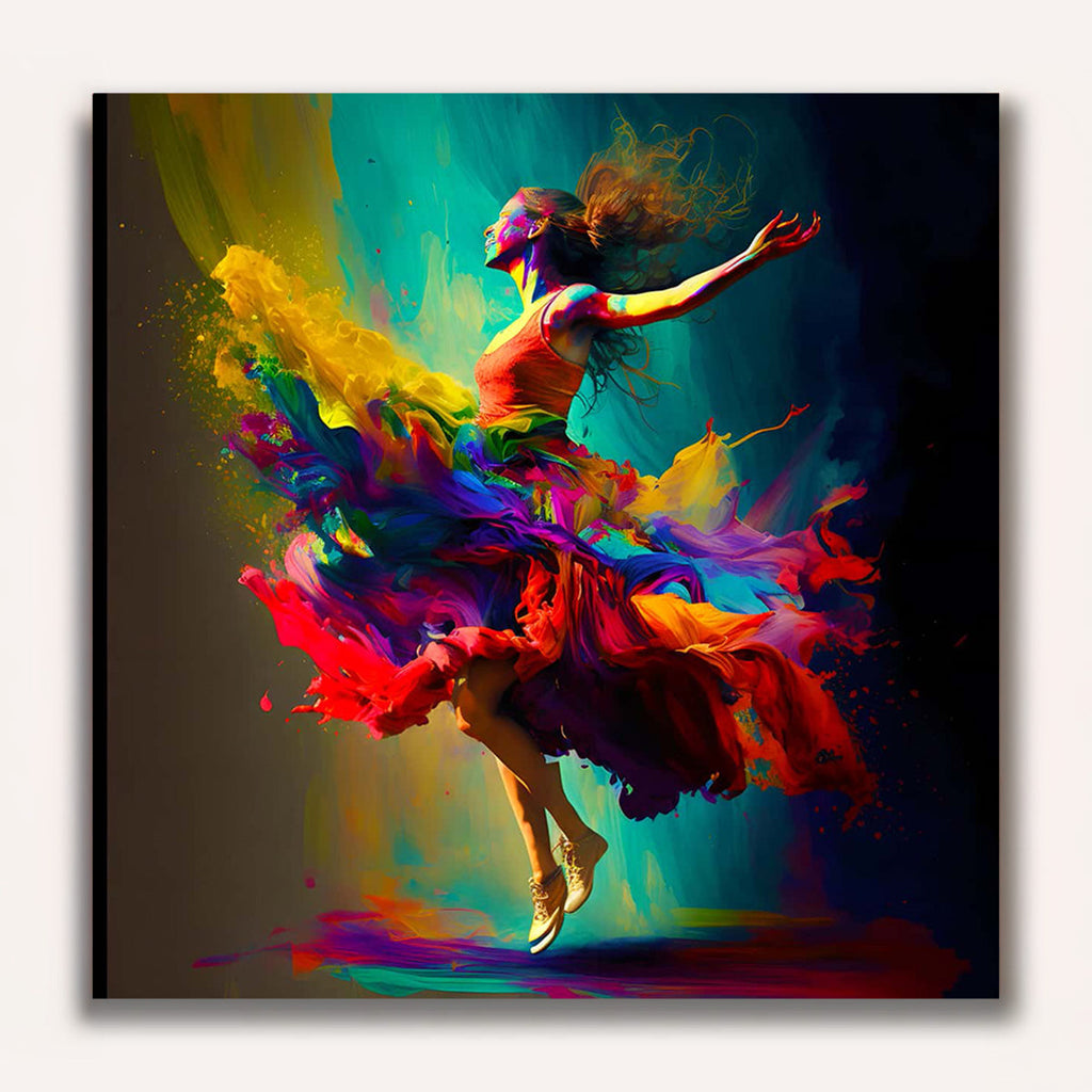 Paint by Numbers - Colorful dance with woman