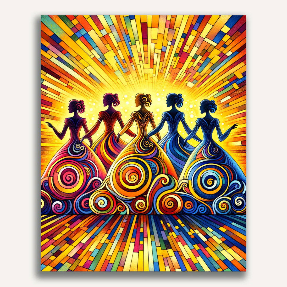 Paint by Numbers - Colorful dresses