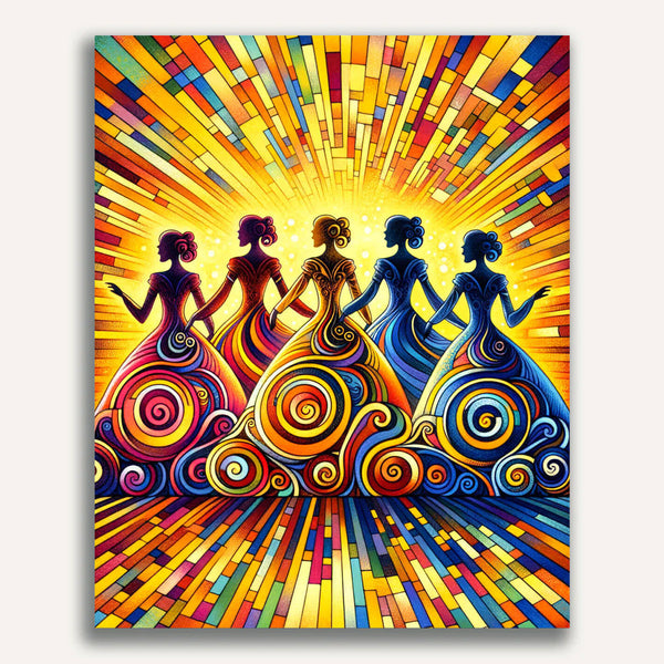 Paint by Numbers - Colorful dresses