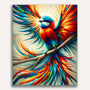 Paint by Numbers - Colorful Feathered Bird on Branch