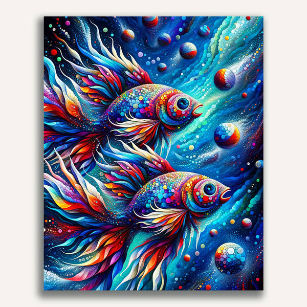 Paint by Numbers - Colorful fish
