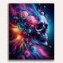 Paint by Numbers - Colorful flowers and skull