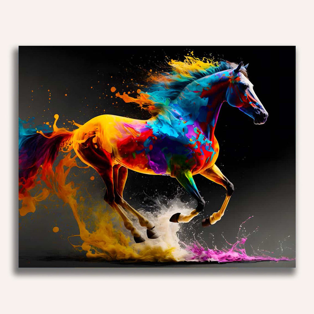 Paint by Numbers - Colorful horse