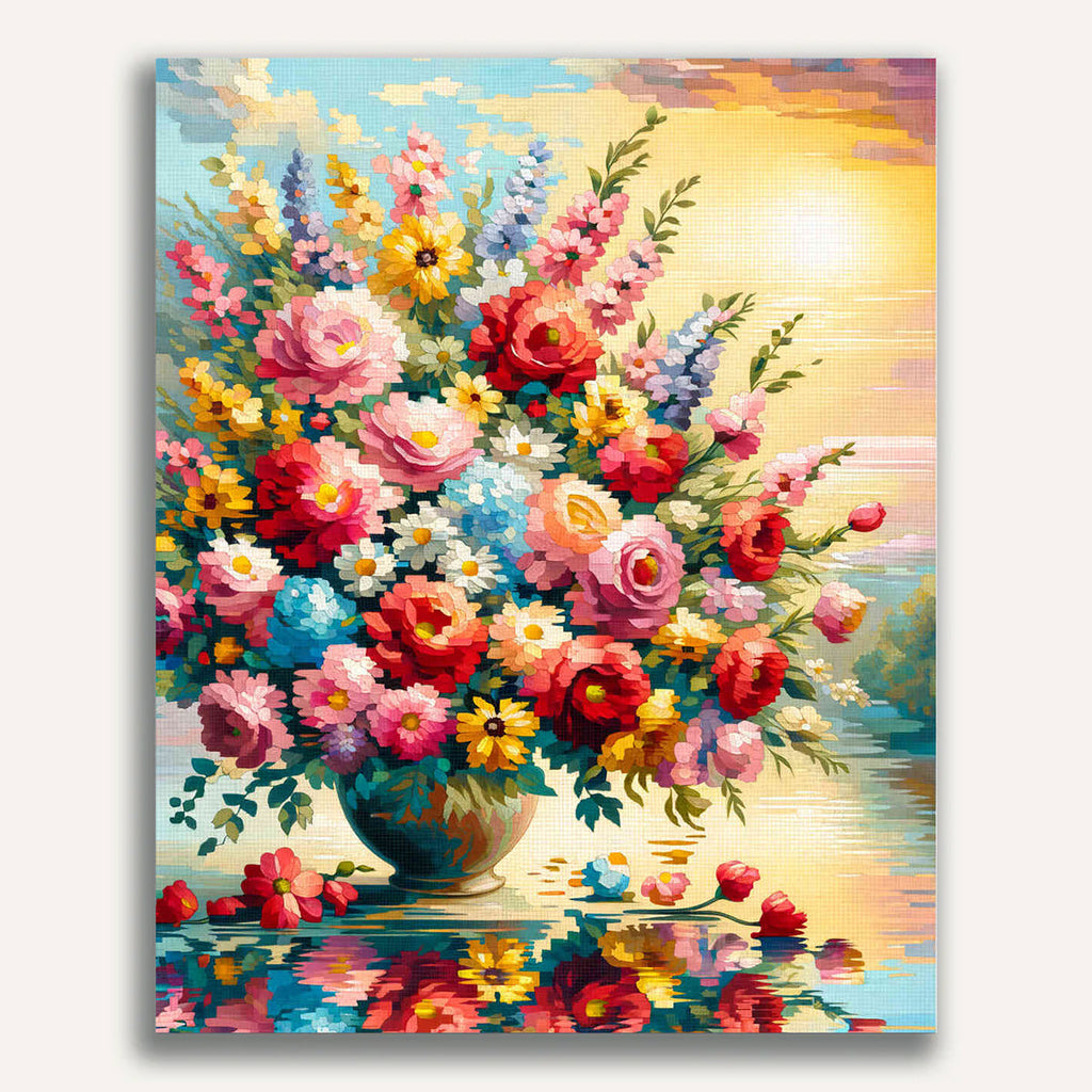 Paint by Numbers - Colorful bouquet of flowers