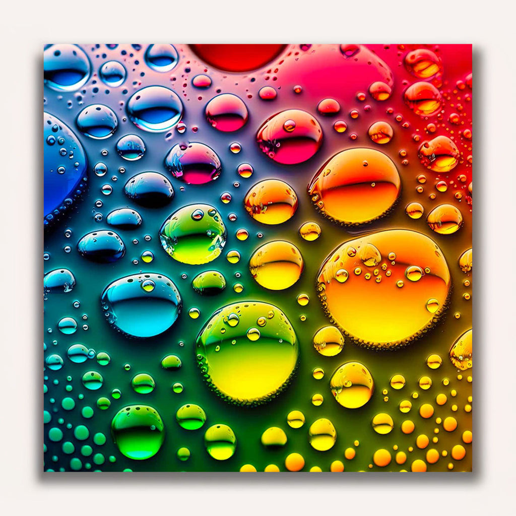 Paint by Numbers - Colorful raindrops