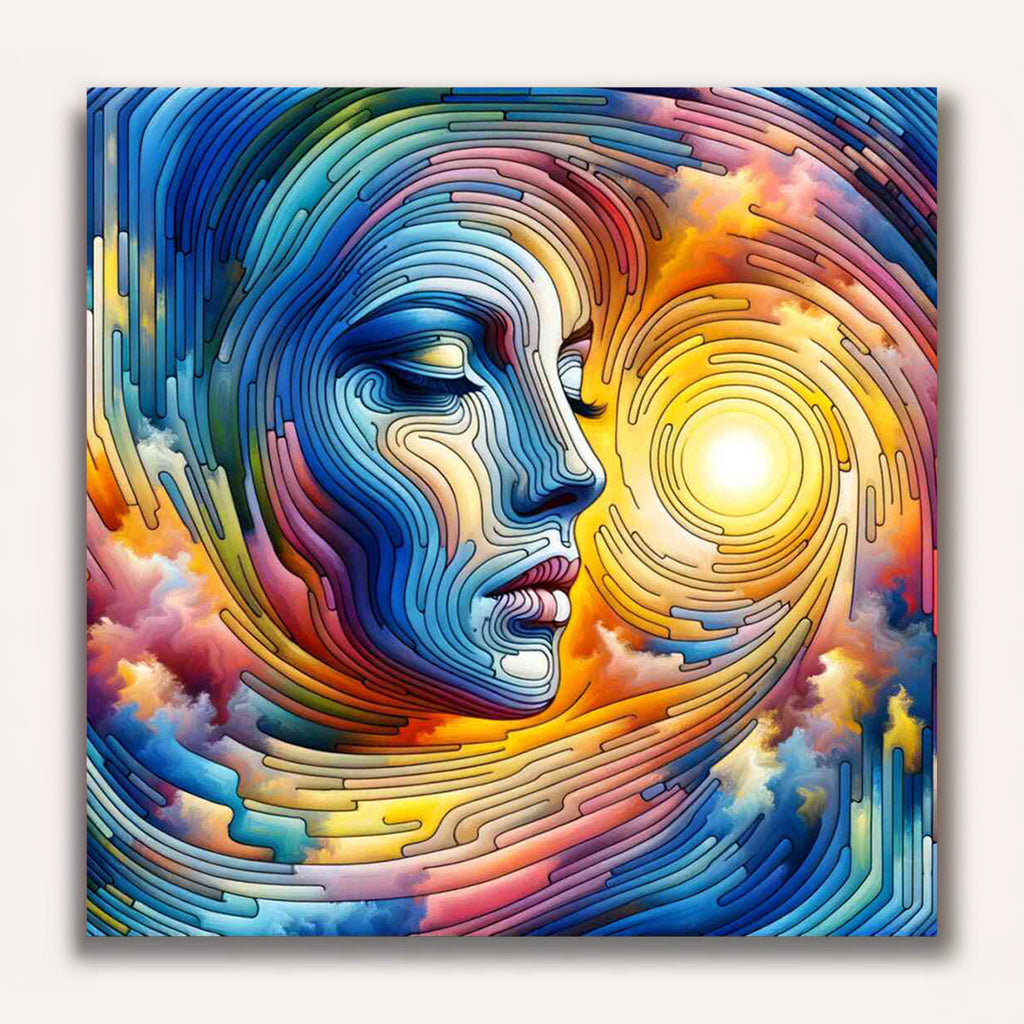 Paint by Numbers - Colorful woman Futuristic