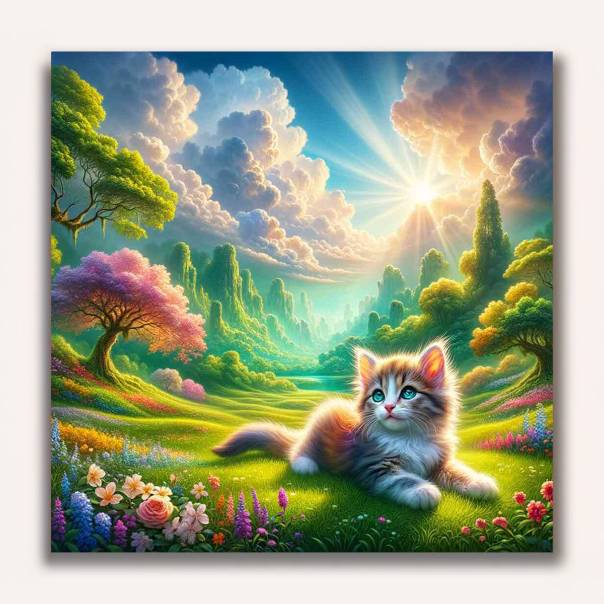 Paint by Numbers - Colorfur Cat & Flowers