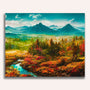 Paint by Numbers - Coniferous forest mountains