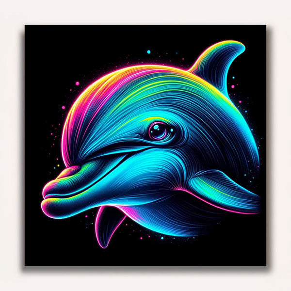 Paint by Numbers - Cosmic Dolphin Jump