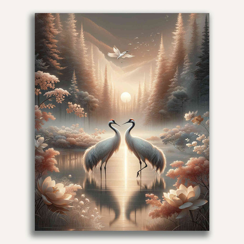 Paint by Numbers - Crane Couple