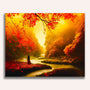 Paint by Numbers - Curvy river in autumn