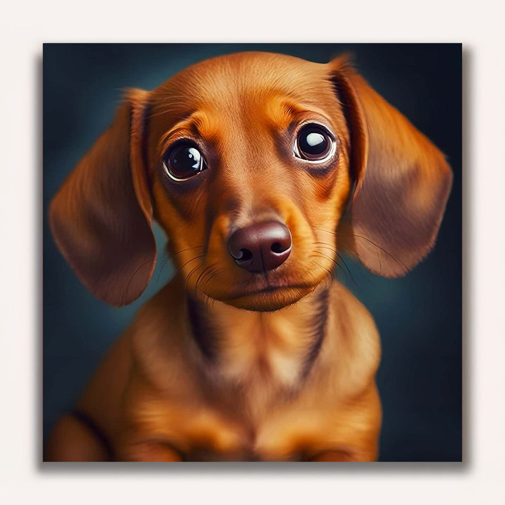 Paint by Numbers - Dachshund with floppy ears
