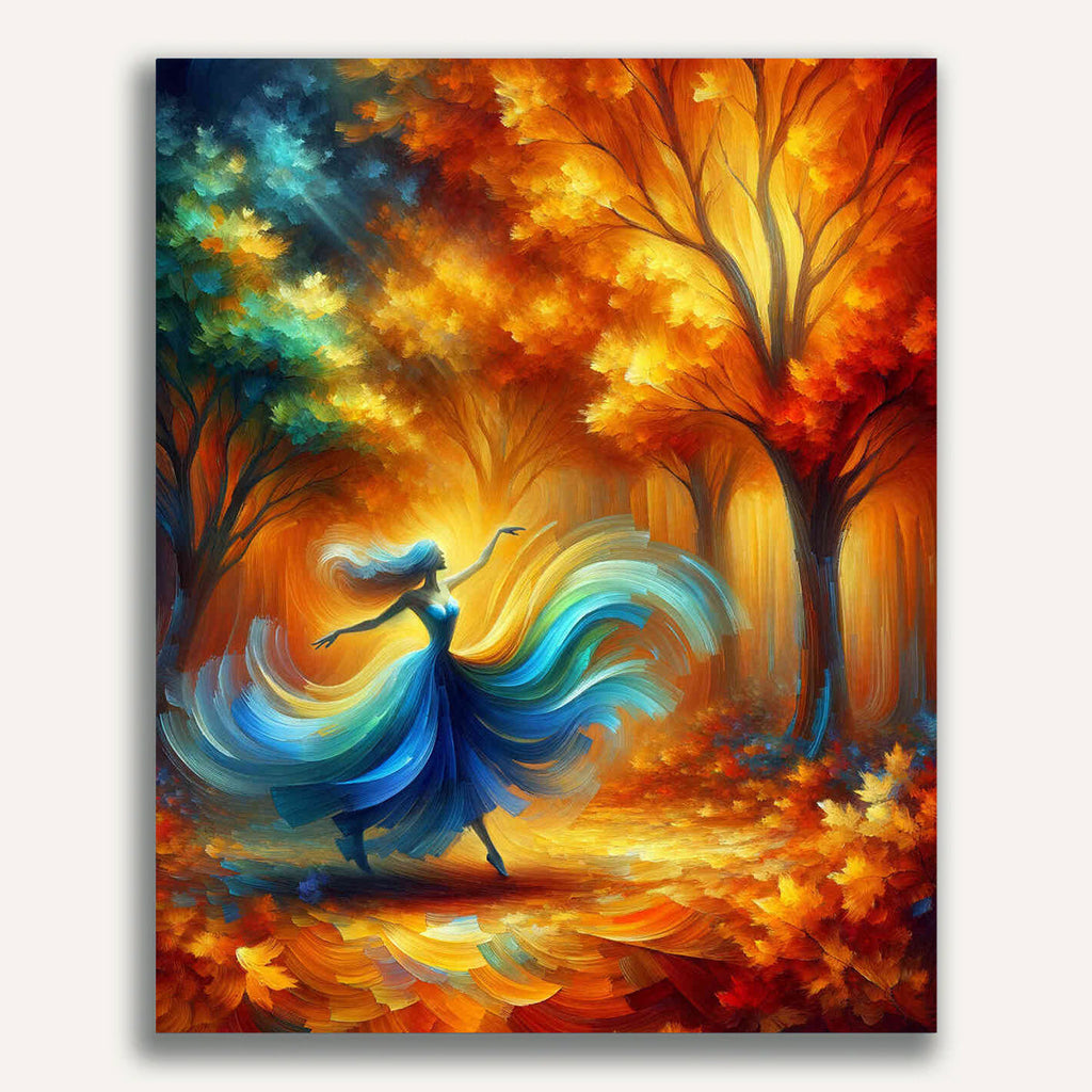 Paint by Numbers - Dancing Woman in the Fall