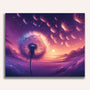 Paint by Numbers - Dandelion Purple Sky