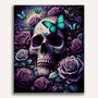 Paint by Numbers - Skull with butterfly