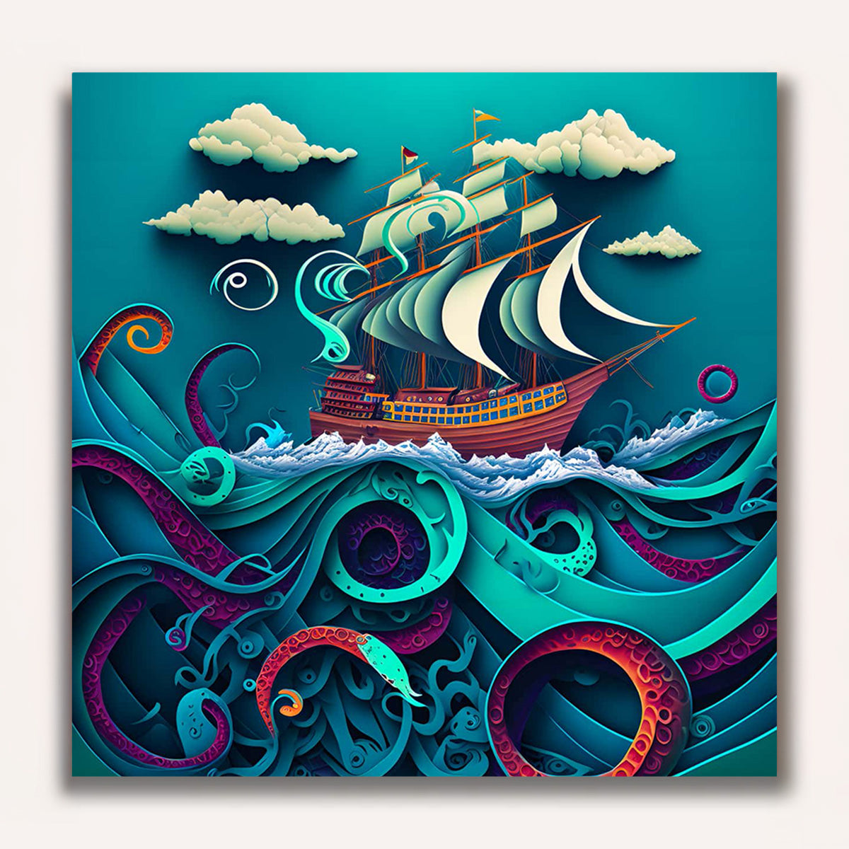 Paint by Numbers - Deep Sea Papartart