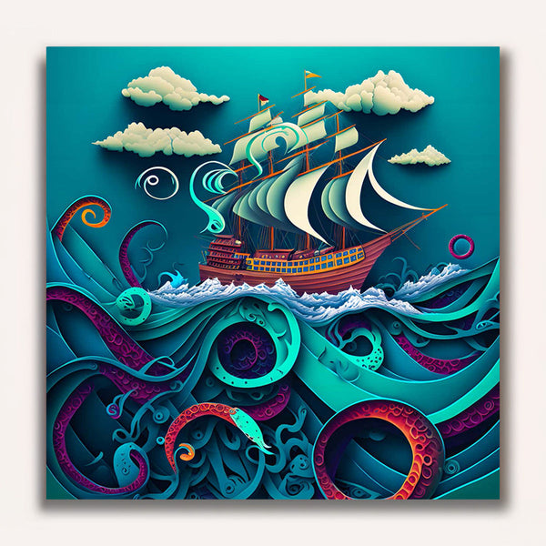 Paint by Numbers - Deep Sea Papartart