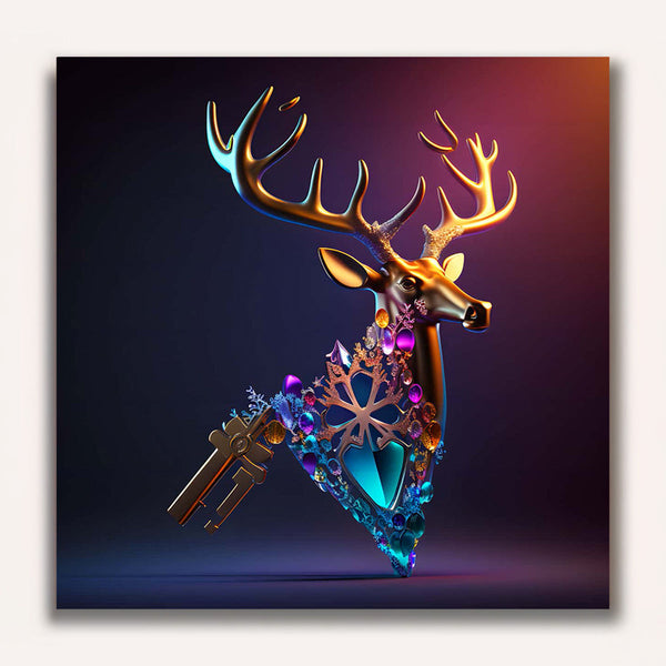 Paint by Numbers - Deer in the light beam