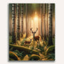 Paint by Numbers - Deer in birch forest