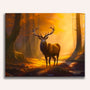 Paint by Numbers - Deer in the golden forest
