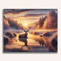 Paint by Numbers - Deer in the Morning Gray
