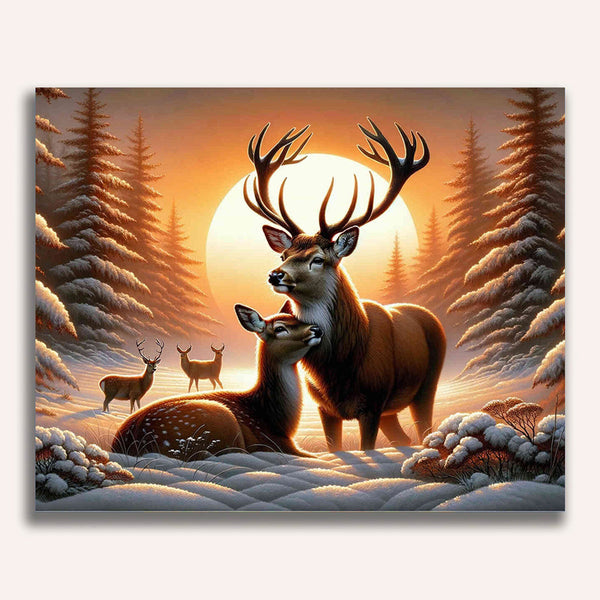 Paint by Numbers - Deer Love