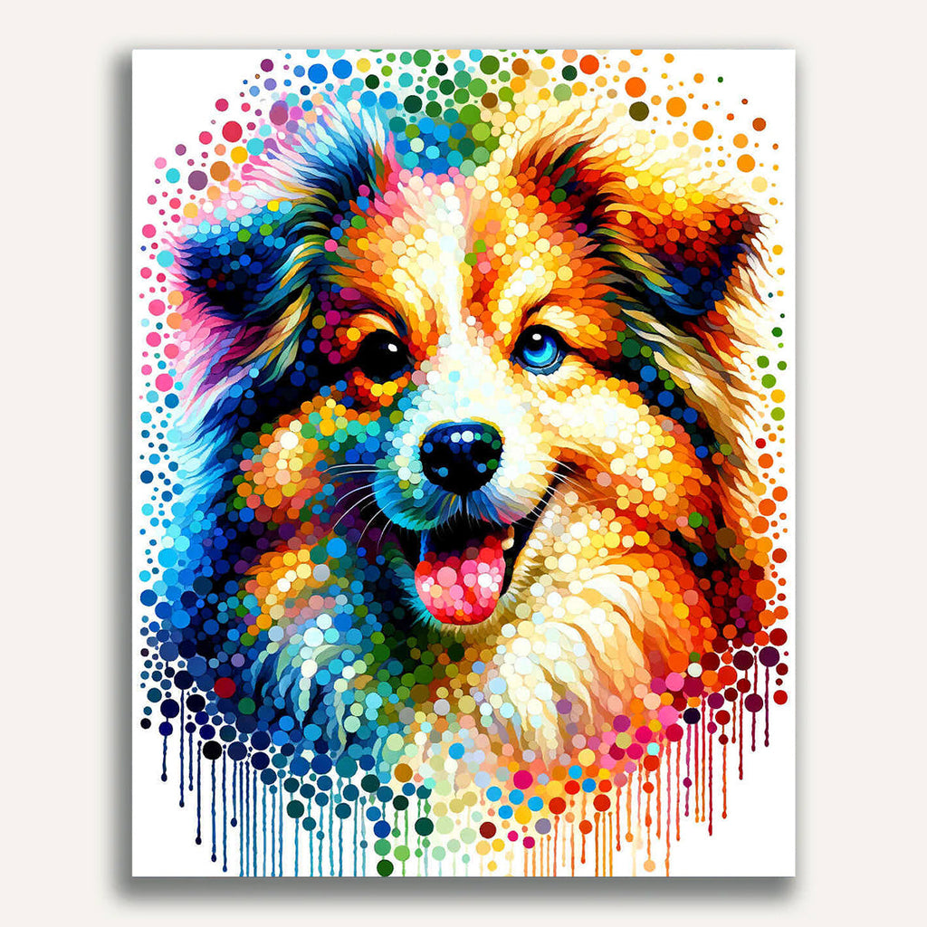 Paint by Numbers - Dog Gradient