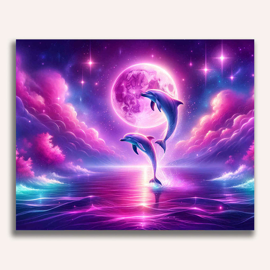 Paint by Numbers - Dolphin magic