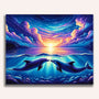 Paint by Numbers - Dolphin couple