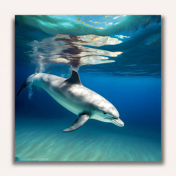 Paint by Numbers - Dolphin swims