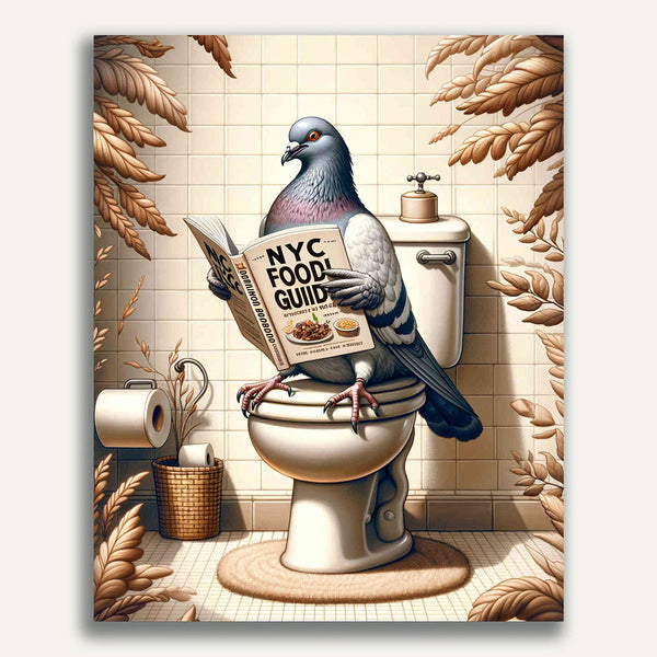 Paint by Numbers - Dove on the Wc