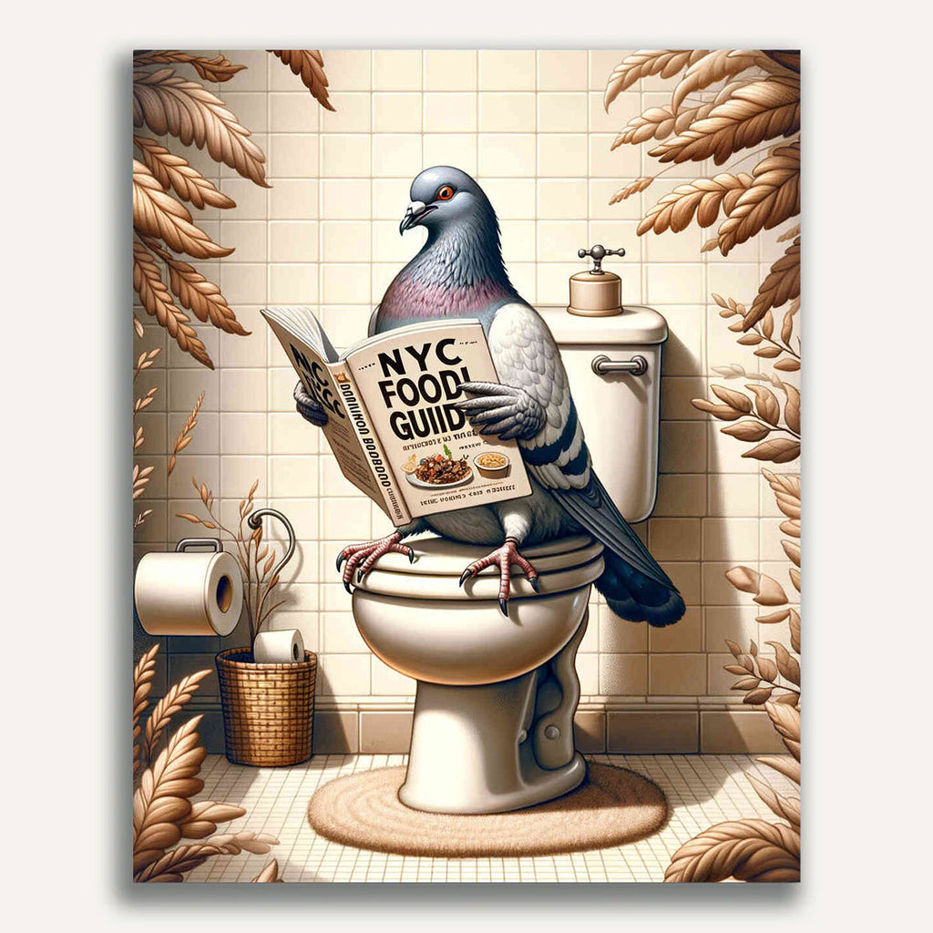 Paint by Numbers - Dove on the Wc