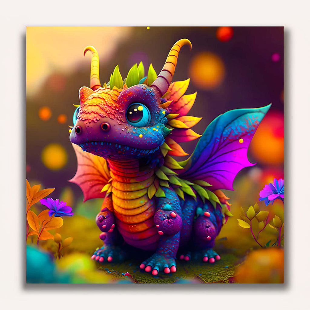 Paint by Numbers - Dragon baby frontal