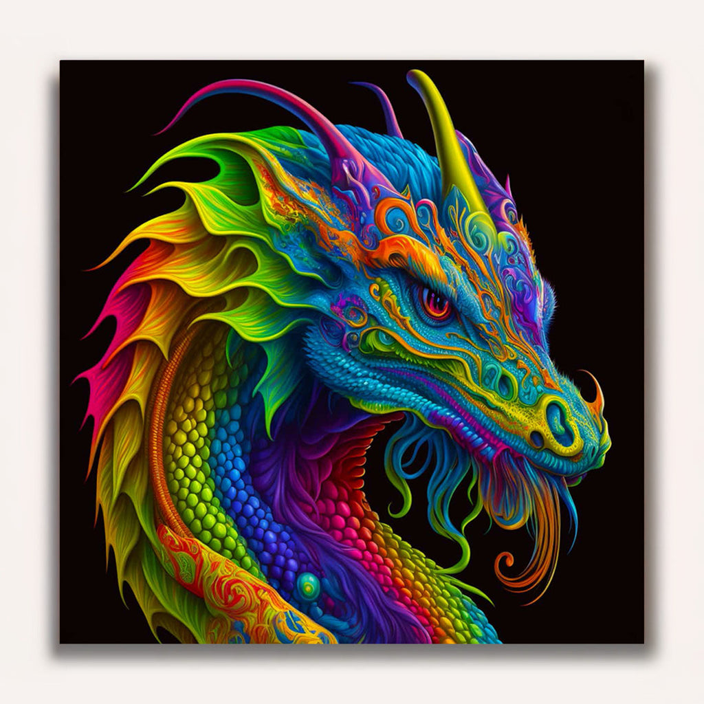 Paint by Numbers - Dragon dance