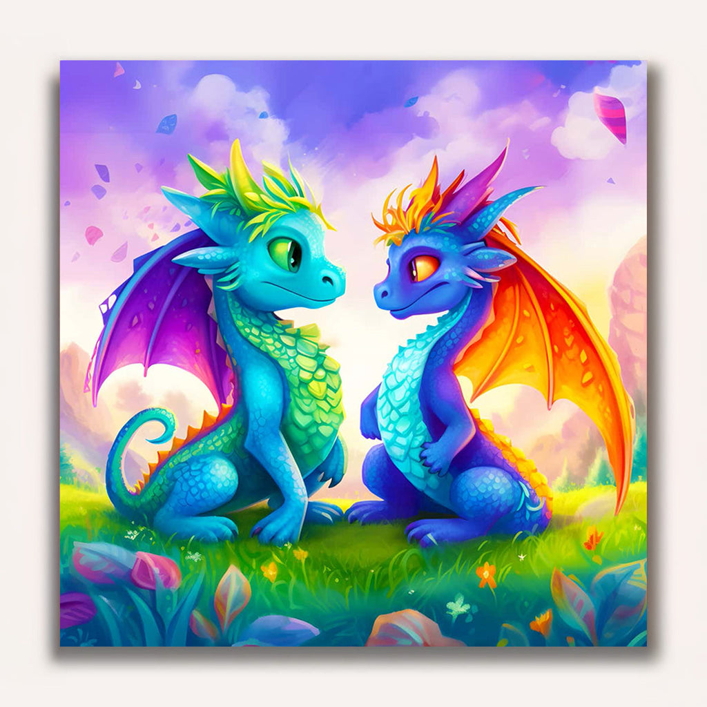 Paint by Numbers - Dragon friendship