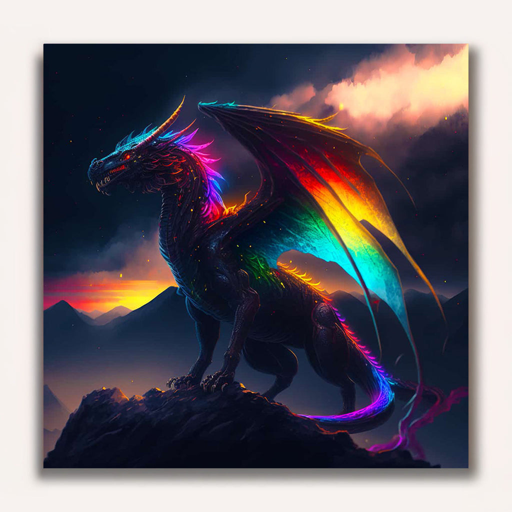 Paint by Numbers - Dragon shadow