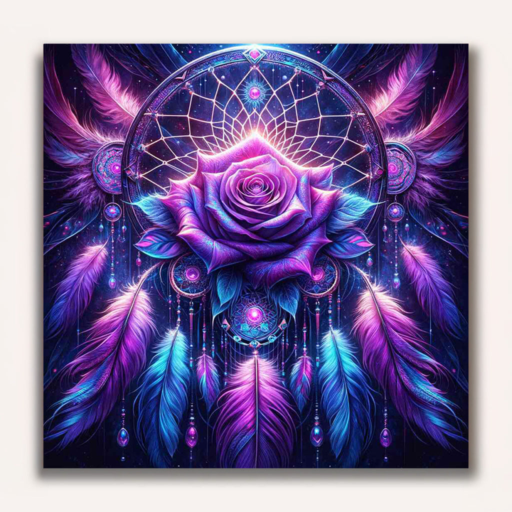 Paint by Numbers - Dream Roses in Purple